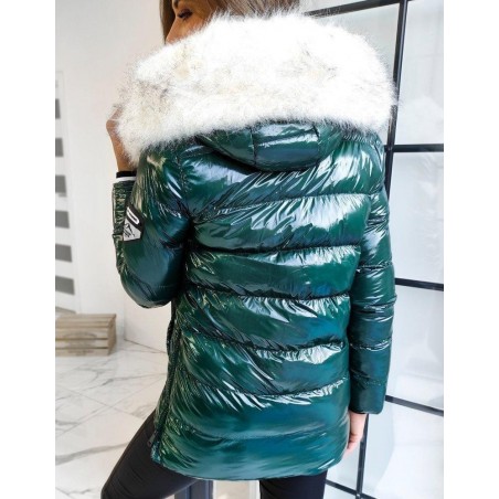 Prešívaná dámska zelená bunda MONTAIN TY1549