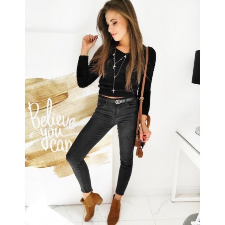 Dámske rifle Skinny Fit SEPHINA UY0609 - čierne