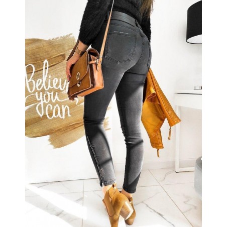 Dámske rifle Skinny Fit SEPHINA UY0609 - čierne