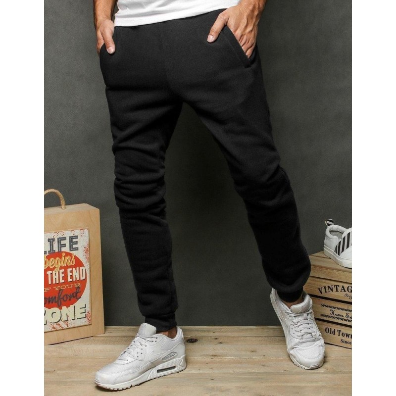 Pánske čierne tepláky UX2647