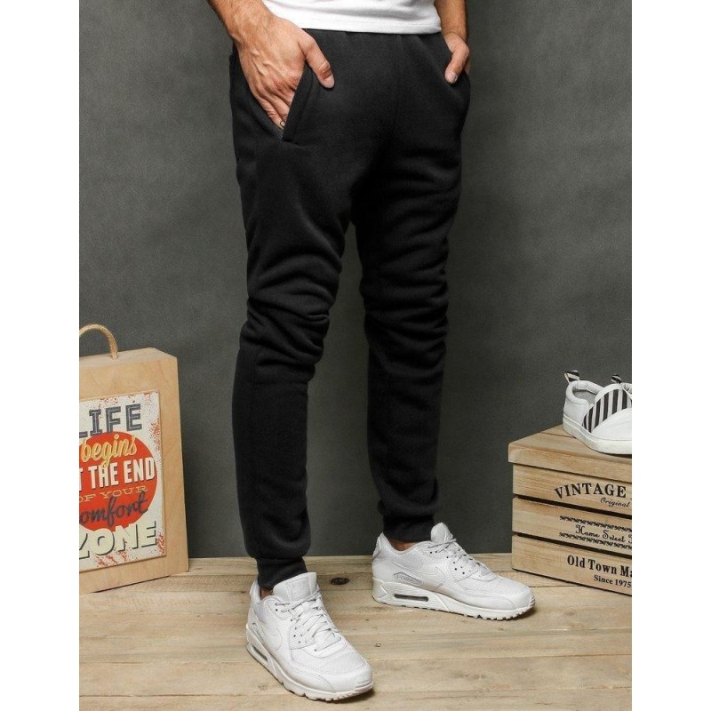 Pánske čierne tepláky UX2647