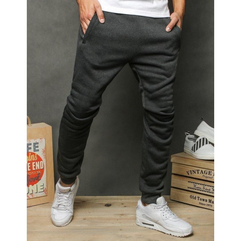 Pánske tmavosivé tepláky UX2651