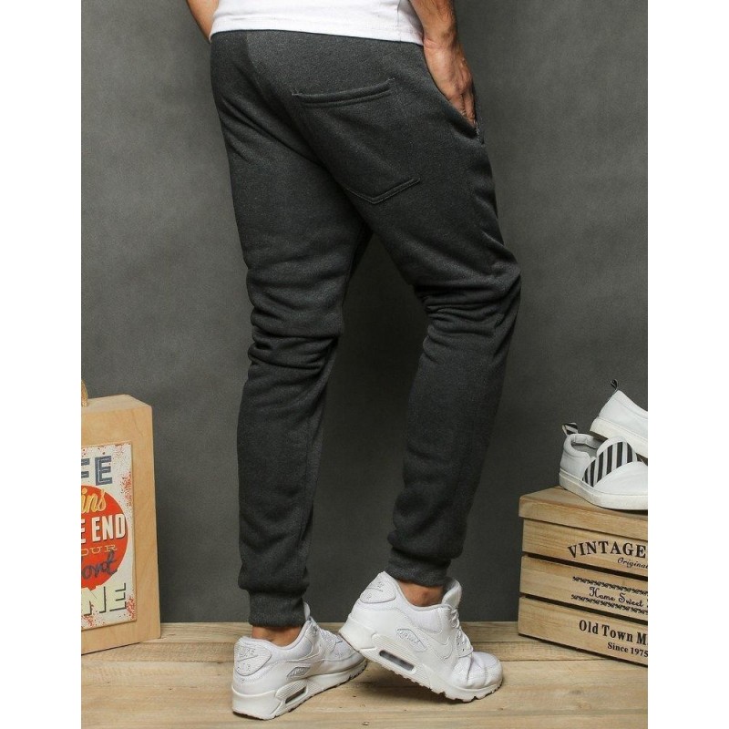 Pánske tmavosivé tepláky UX2651