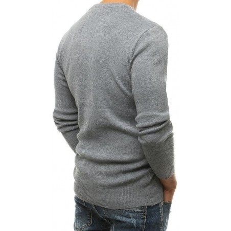 Sivý pánsky sveter WX1483
