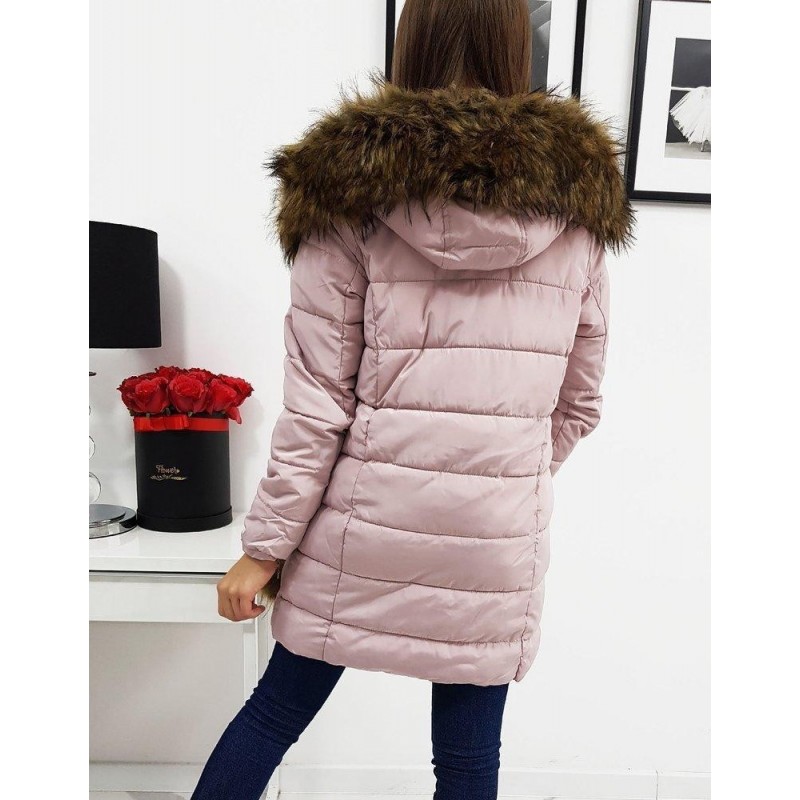 Dámska zimná bunda s kapucňou STELLA TY0275 - ružová