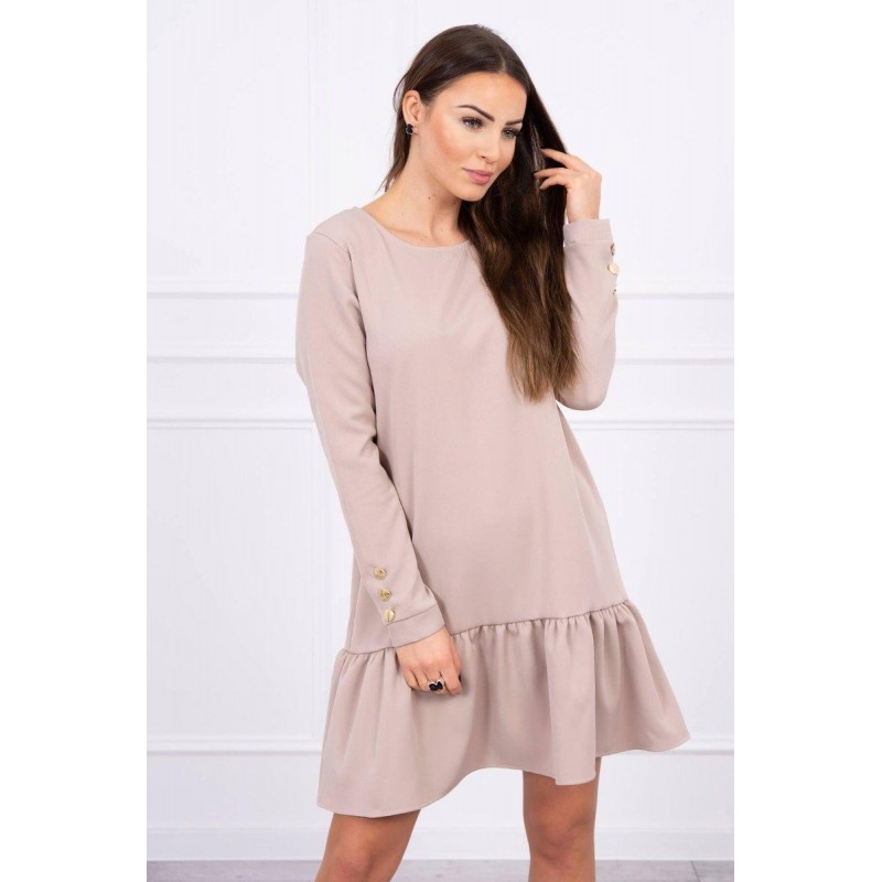 Béžové šaty pre dámy 66188