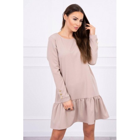 Béžové šaty pre dámy 66188