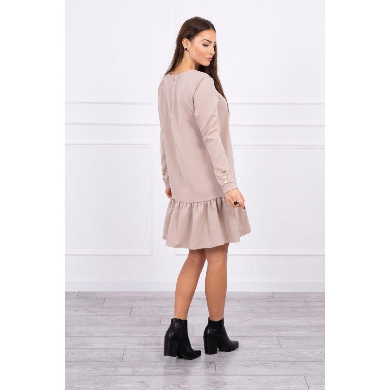Béžové šaty pre dámy 66188