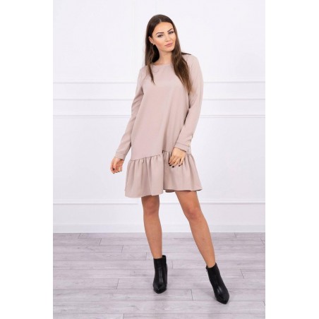 Béžové šaty pre dámy 66188