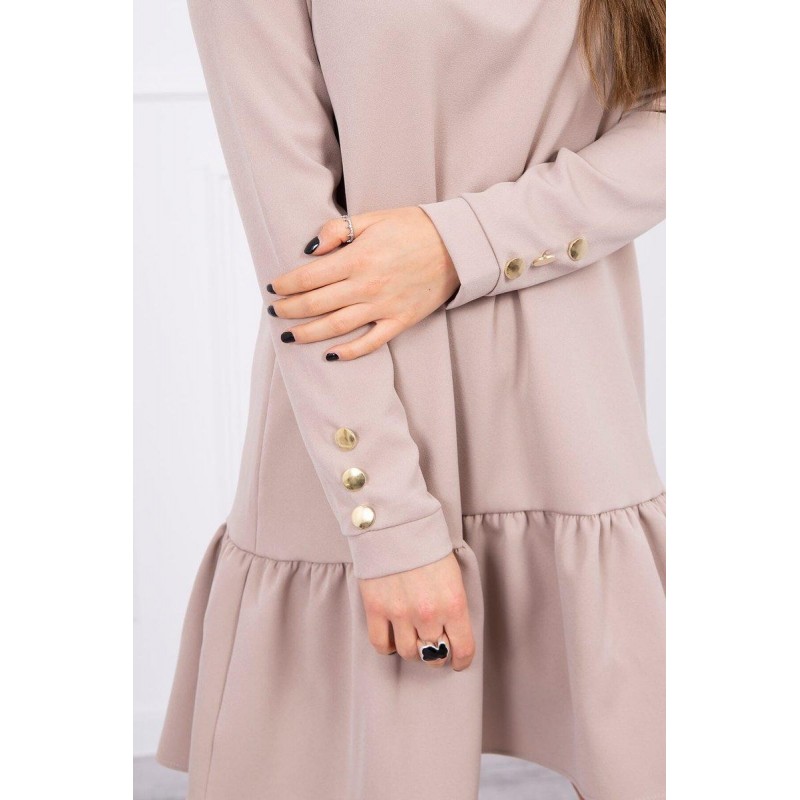 Béžové šaty pre dámy 66188