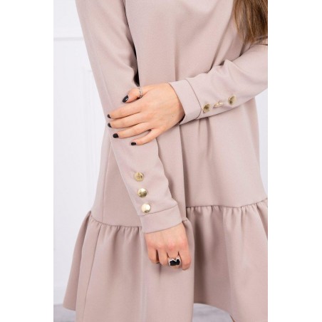 Béžové šaty pre dámy 66188