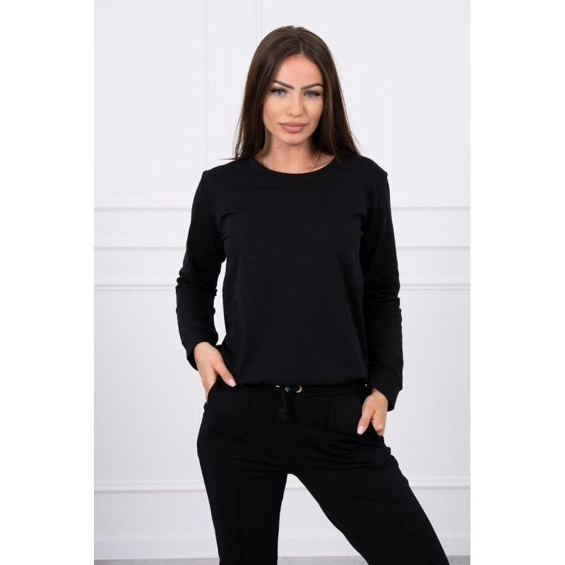 Dámska čierna tepláková súprava 9090