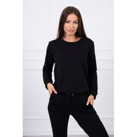 Dámska čierna tepláková súprava 9090