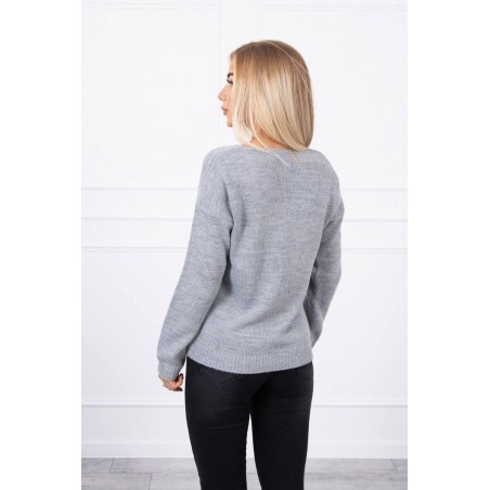 Dámsky sveter 2020-15 - sivý