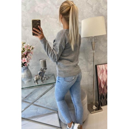 Dámsky sveter 2020-15 - sivý