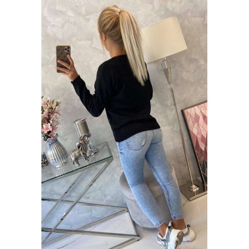 Dámsky sveter 2020-15 - čierny