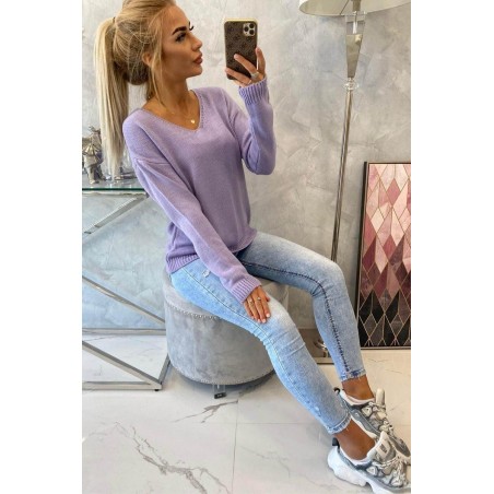 Dámsky sveter 2020-15 - fialový