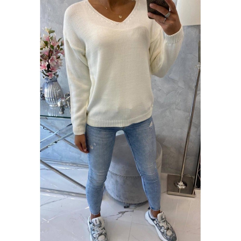 Dámsky sveter 2020-15 - ecru