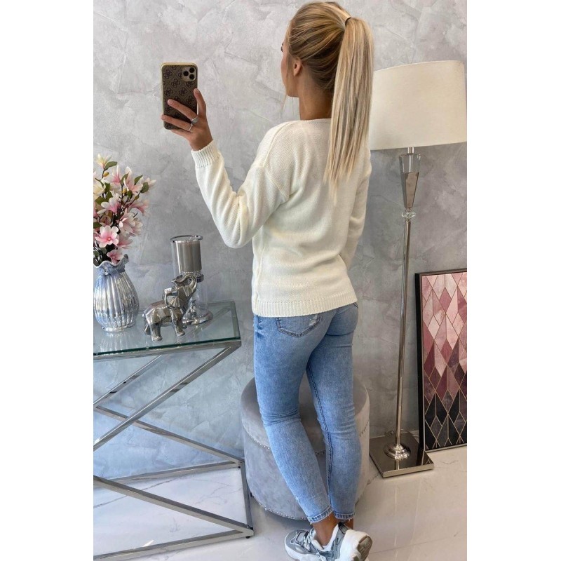Dámsky sveter 2020-15 - ecru