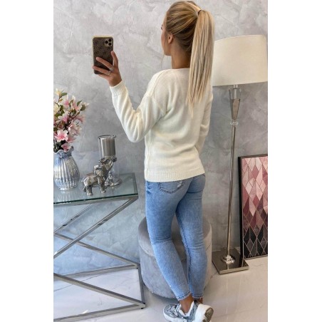 Dámsky sveter 2020-15 - ecru