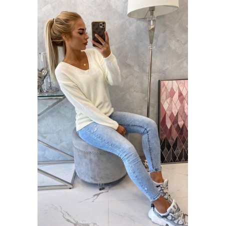 Dámsky sveter 2020-15 - ecru