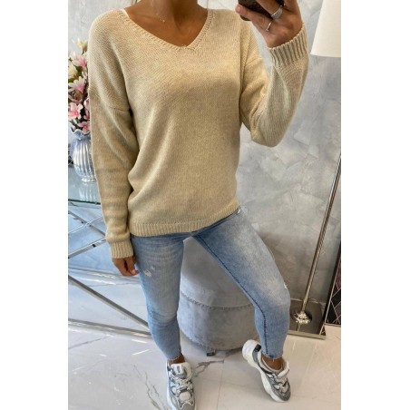 Dámsky sveter 2020-15 - béžový