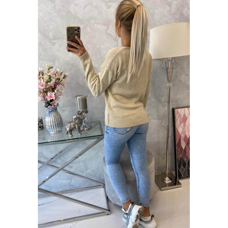 Dámsky sveter 2020-15 - béžový