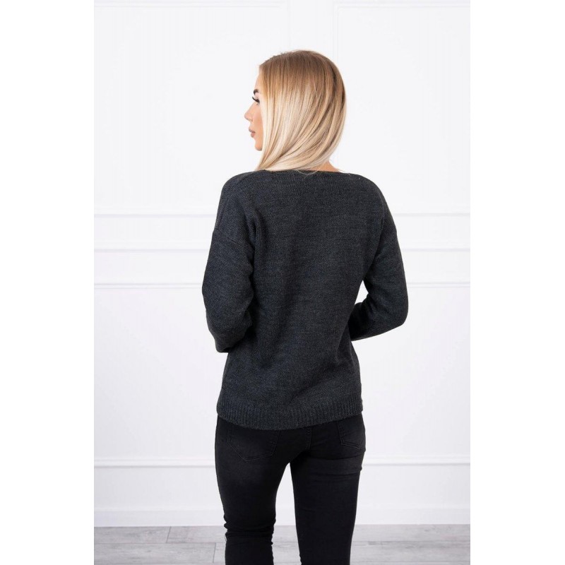 Dámsky sveter 2020-15 - grafitový