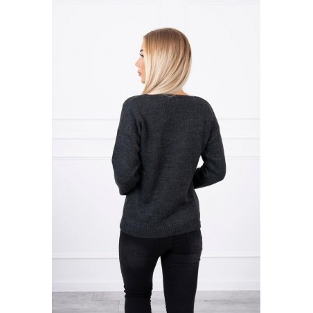 Dámsky sveter 2020-15 - grafitový