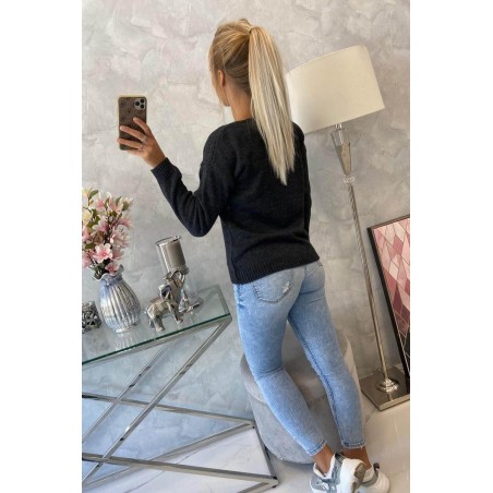 Dámsky sveter 2020-15 - grafitový