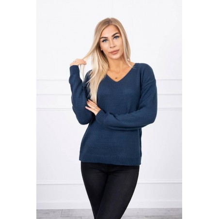 Dámsky sveter 2020-15 - tmavomodrý