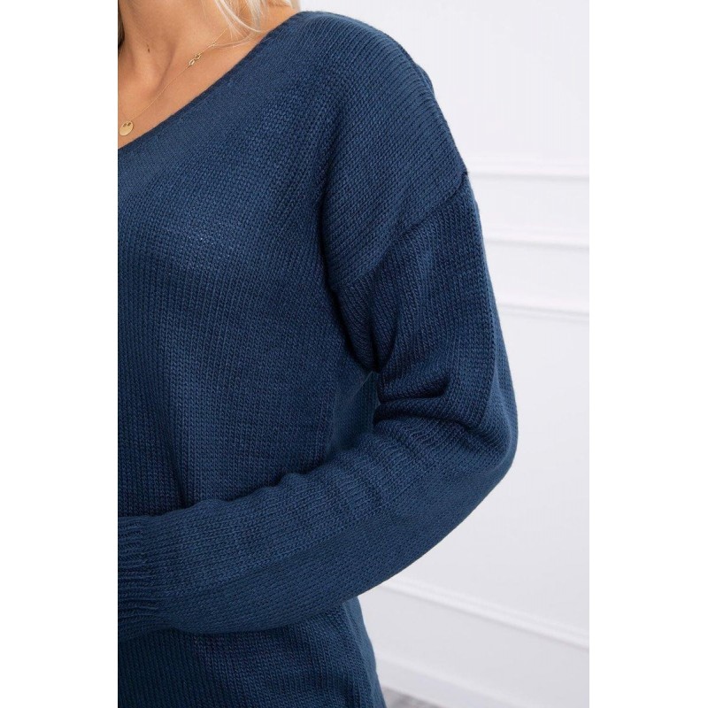Dámsky sveter 2020-15 - tmavomodrý