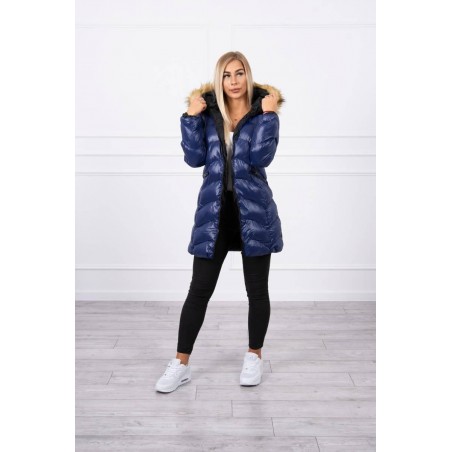 Dámska prešívaná bunda Kurtka 2 - tmavomodrá
