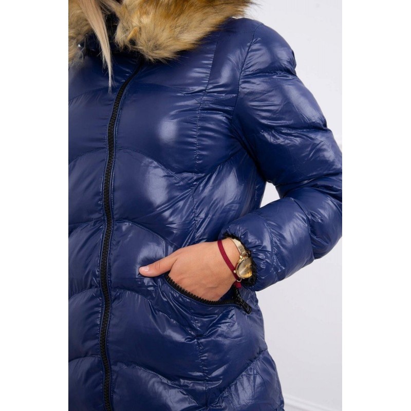 Dámska prešívaná bunda Kurtka 2 - tmavomodrá
