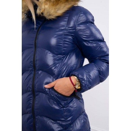 Dámska prešívaná bunda Kurtka 2 - tmavomodrá