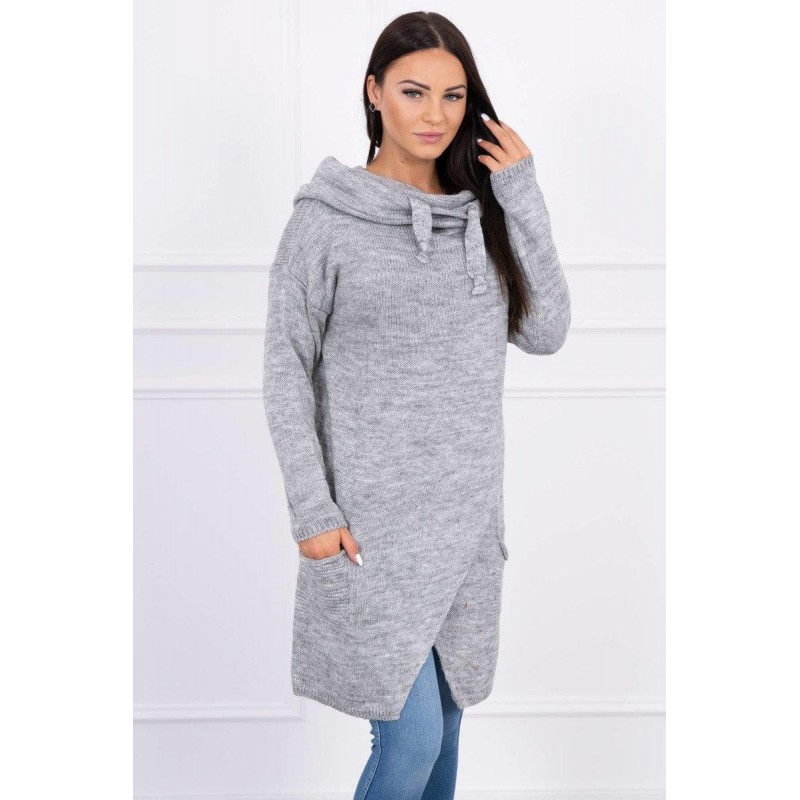 Sveter pre dámy 2019-6 - sivý