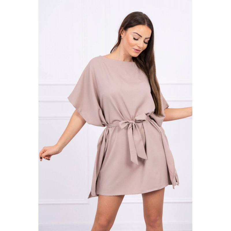 Dámske oversize šaty 9016 - béžové