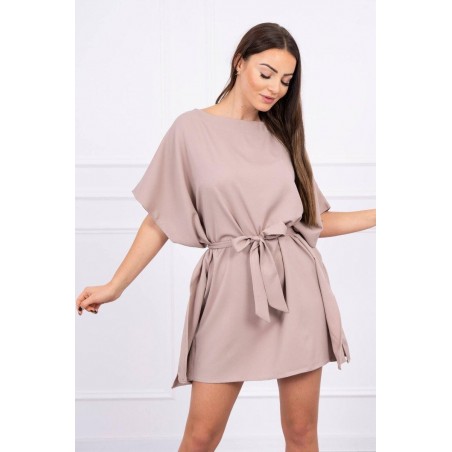 Dámske oversize šaty 9016 - béžové