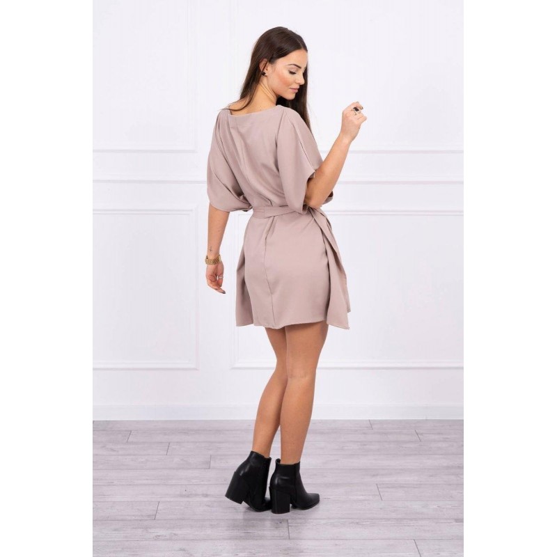 Dámske oversize šaty 9016 - béžové