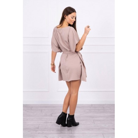 Dámske oversize šaty 9016 - béžové