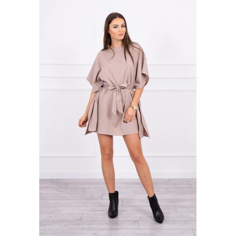 Dámske oversize šaty 9016 - béžové