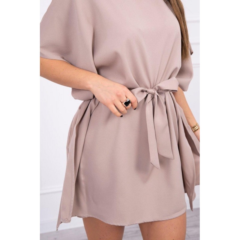 Dámske oversize šaty 9016 - béžové