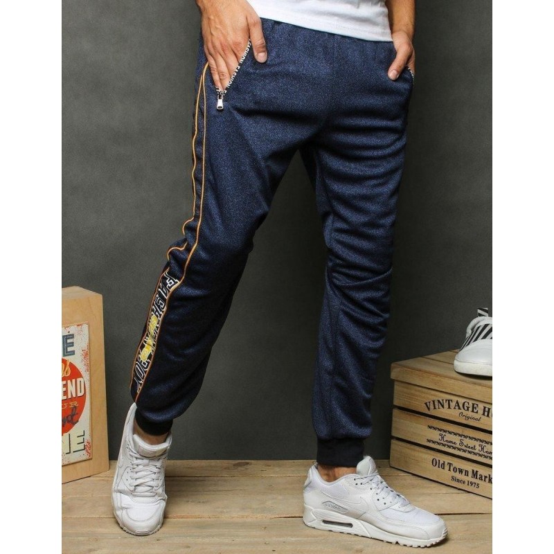 Pánske tmavomodré tepláky UX2686