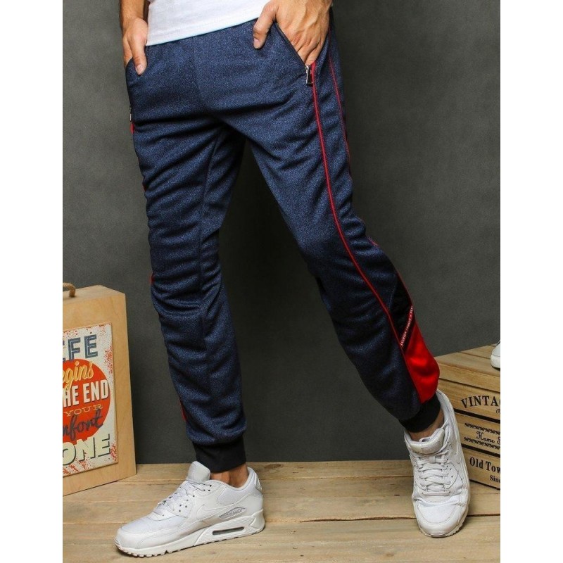 Pánske jogger tepláky UX2688 - tmavomodré