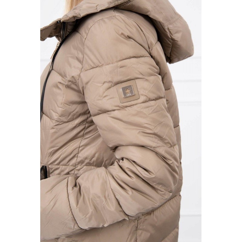 Prešívaná zimná dámska bunda FIFI 18 - béžová