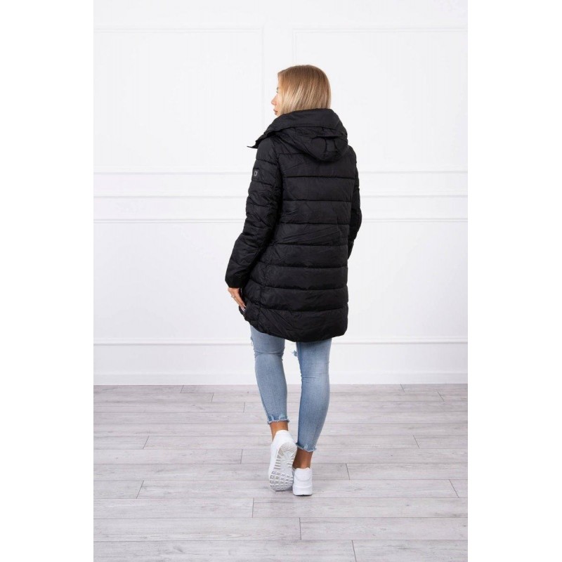 Prešívaná zimná dámska bunda FIFI 18 - čierna