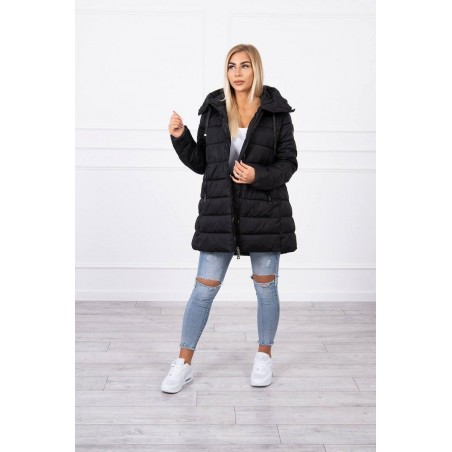 Prešívaná zimná dámska bunda FIFI 18 - čierna