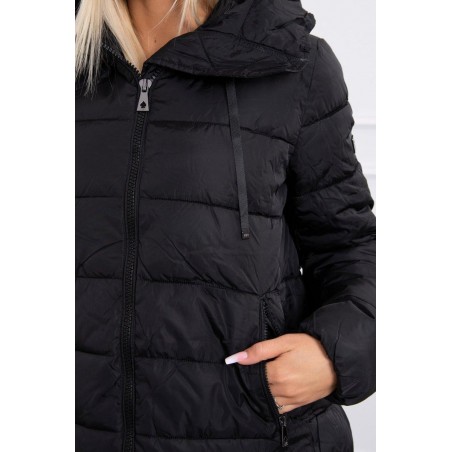 Prešívaná zimná dámska bunda FIFI 18 - čierna