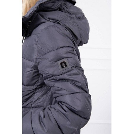 Prešívaná zimná dámska bunda FIFI 18 - sivá