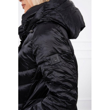 Zimná dámska bunda FIFI Donna 19 - lesklá čierna